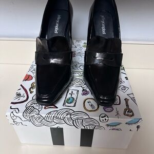 Jeffrey Campbell Black Patent Loafers (NEVER WORN)